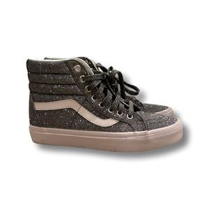 Vans Sk8 glitter high tops size 7.0